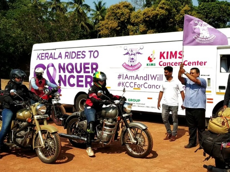 KERALA RIDES TO CONQUER CANCER – an initiative from KIMS Cancer Center