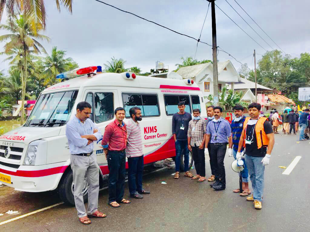 Flood relief Medical camps at Chenganur